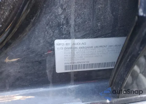 2014 Audi A4 Premium Plus from USA, damaged, VIN WAUFFAFL6EN024164